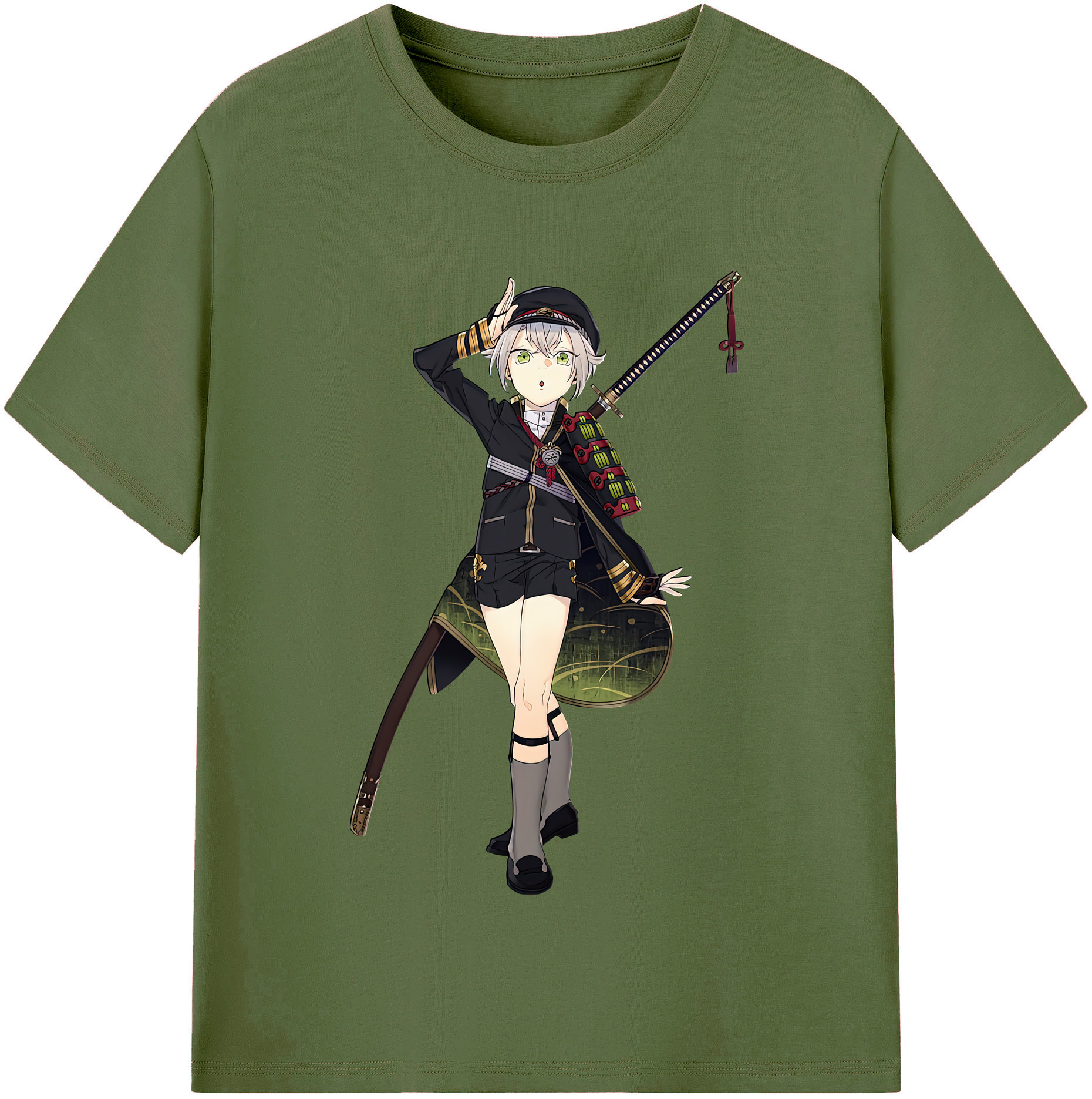 （画像用） 刀剣乱舞 Touken Ranbu 綿100％半袖Tシャツ（フロントプリント）